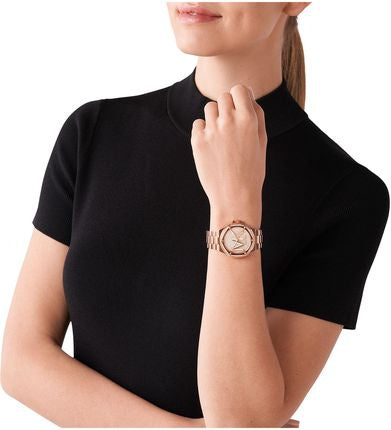 Zegarek Damski Michael Kors Lennox MK7230 Różowe Złoto