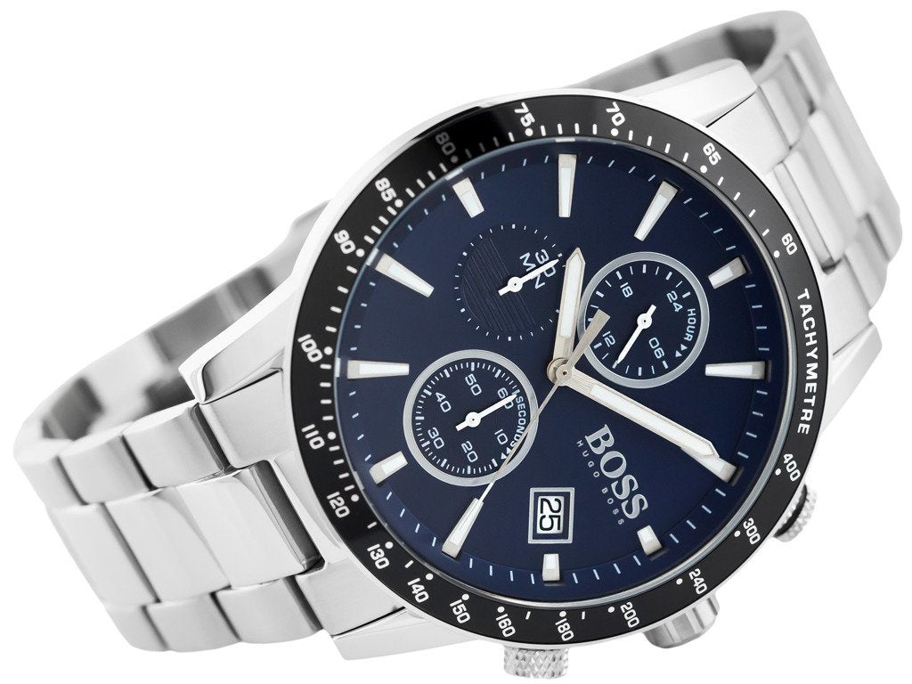 Zegarek Męski Hugo Boss Rafale 1513510 Granatowy Srebrny