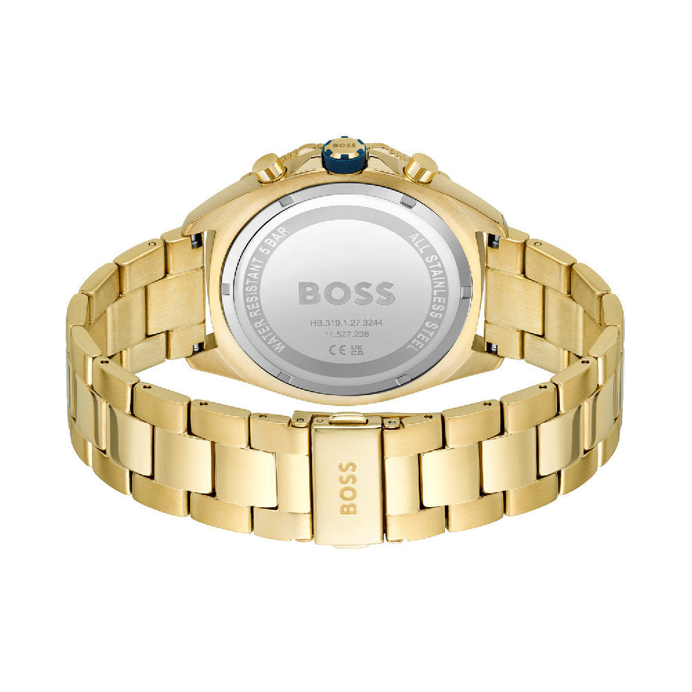 Zegarek Męski Hugo Boss Energy 1513973 Złoty Niebieska Tarcza