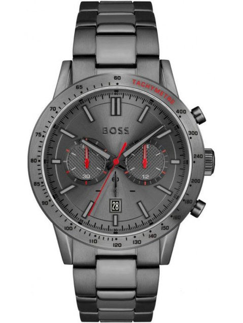 Zegarek Męski Hugo Boss Allure 1513924 Grafitowy Czerwone Indeksy