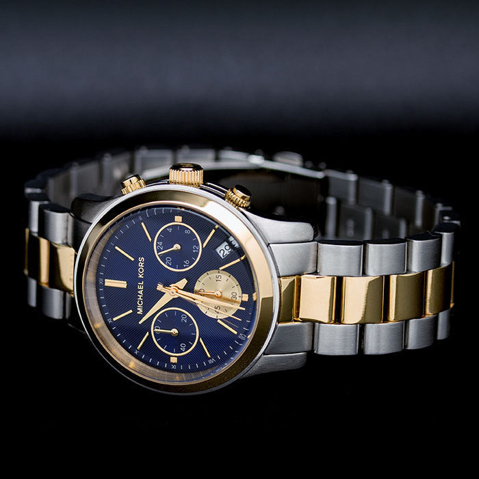 Zegarek Damski Michael Kors Runway MK6165 Niebieska Tarcza