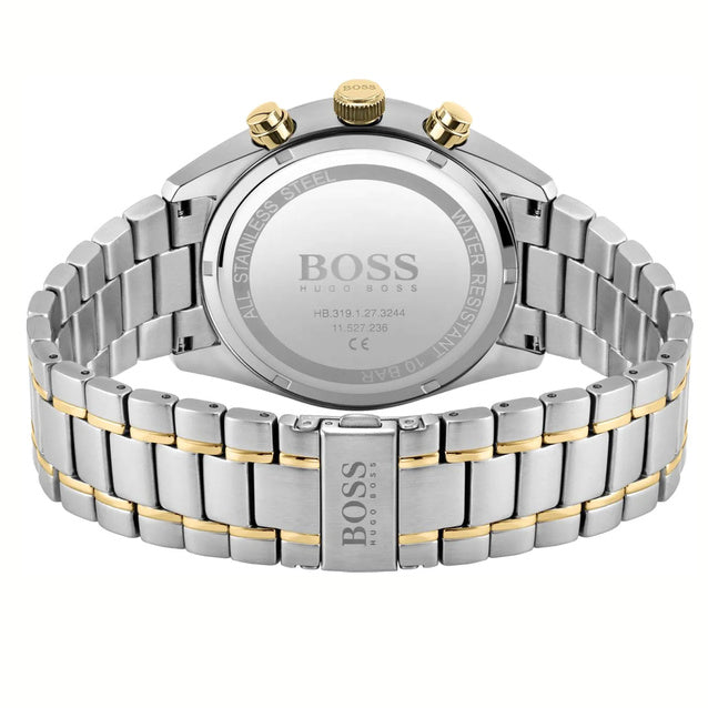 Zegarek Męski Hugo Boss Champion 1513878 Zielony Srebrno-Złoty